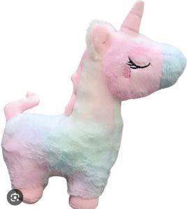 Cute Blue Bunny &amp; Rainbow Unicorn Plush Toys