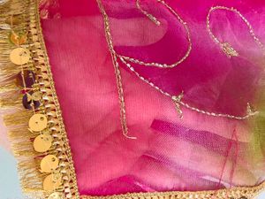 Stunning Pink Tie-Dye sarees with Golden Borders