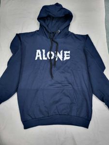 Navy Blue "Alone" Hoodie