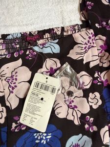 Floral Puff Sleeve Crop Top with smocked back
