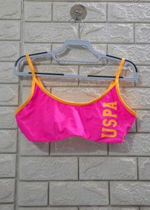 Pink USPA Sports Bra