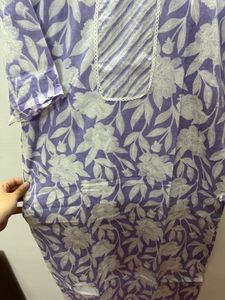 combo for 2 cotton Purple Floral Print Kurta