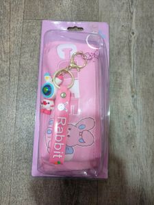 Double Chain Pencil Pouch With Keychain