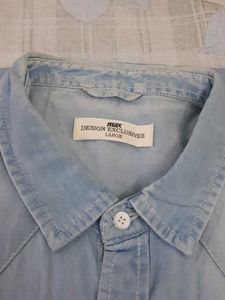 Men's Light Blue Denim Shirt
