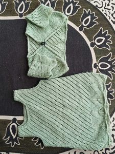 Knitted Dress Two Piece