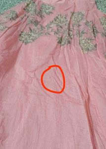 Elegant Pink Embroidered Ethnic Gown