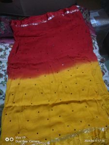 Red &amp; Yellow saree