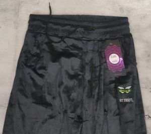 Stylish Black Velvet Track Pants