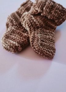 New born baby knitted socks