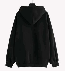 Black Woolen Hoodie