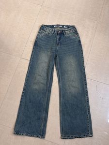 Vintage Wash Wide Leg Jeans