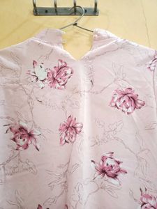 Beautiful Pink Floral Kurta