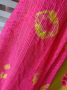 Green Pink Kurta set With Dupatta XL