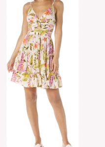 Boho Floral Print Mini Dress