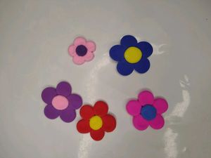 Colorful clay Flower