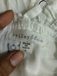 Bailey White Single Strap Dress (Women)