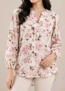 Chic Floral Print Top