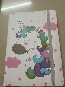 Unicorn Theme Ruled Pages Diary