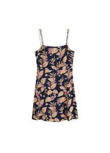 Navy Floral Print Mini Dress