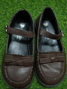 Cute Brown Mary Jane Shoes, 5-6 years size 31