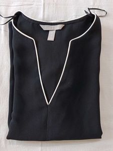 Chic Black V-Neck Top