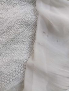 Elegant White Chikankari Kurta