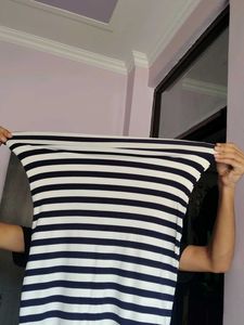 Striped Midi Skirt