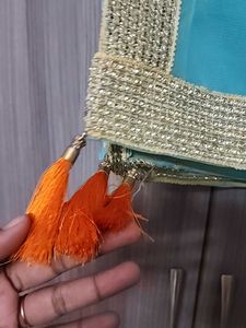 Sea Blue net Dupatta
