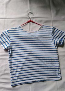 Classic Blue Striped T-Shirt