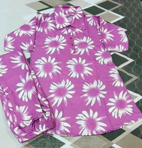 Purple Daisy Print co-ord Set Brand New