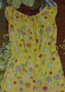Yellow Floral Jumpsuit
