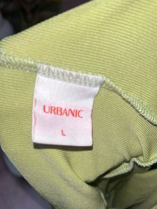 Urbanic Lime Green Cut-Out Crop Top