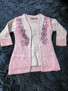 Adorable Pink ☃️☃️Knitte 3  years Outfit