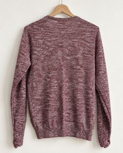 Maroon Marl Knit Sweater