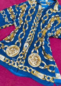 🔥✨ Blue Chain Print shirt