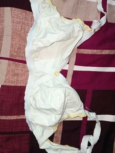 Comfortable White Cotton Bra
