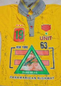 Yellow T-shirt For Baby Boy 9- 12 Month