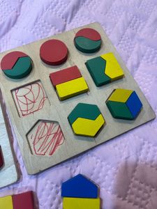 Wooden Shape Sorter Toy Set