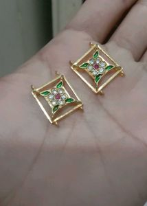Vintage Gold Plated Floral Earrings