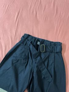 Stylish Wide Leg Belted Pants