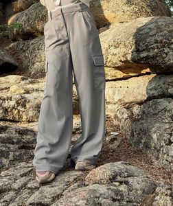 Wide Leg Cargo trousers grey