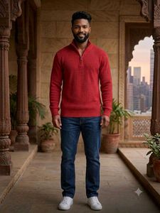stylish high neck sweater