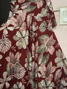 Elegant Floral Print Maxi Dress