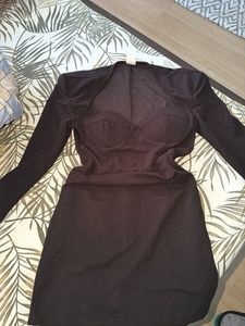 Chic Black Blazer Dress