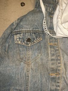 Denim Jacket with Hoodie