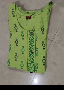 Kurti Top - Bright Green