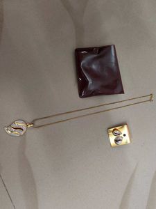 Elegant Pendant Necklace and Earring Set