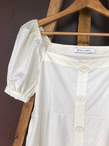 Cream Short Dress.