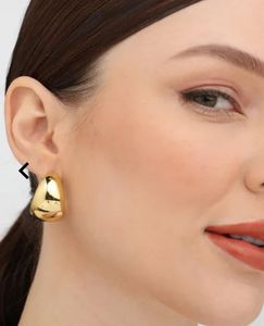 Chunky Gold Hoop Earrings