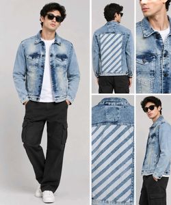 Vintage Men's Acid Wash Denim Jacket